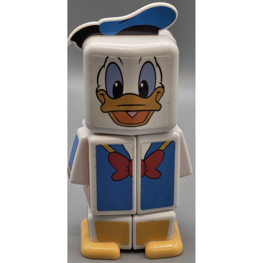Disney Donald Duck Rubik's Cube Character Puzzle Figure Collectible Toy 4"